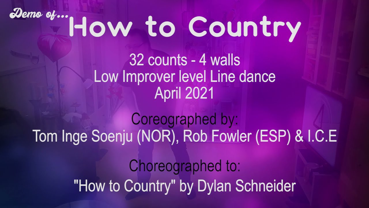 How to Country - Line Dance Demo