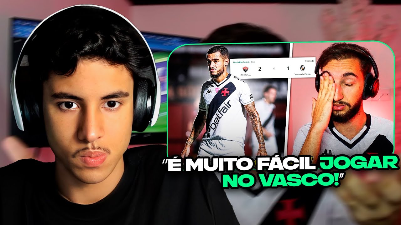 RENATO REAGE: Vasco 1 x 2 Vitória - DERROTA DE VIRADA COM 1 HOMEM A MAIS! PQP! | JOZÃO - FUTEBOL