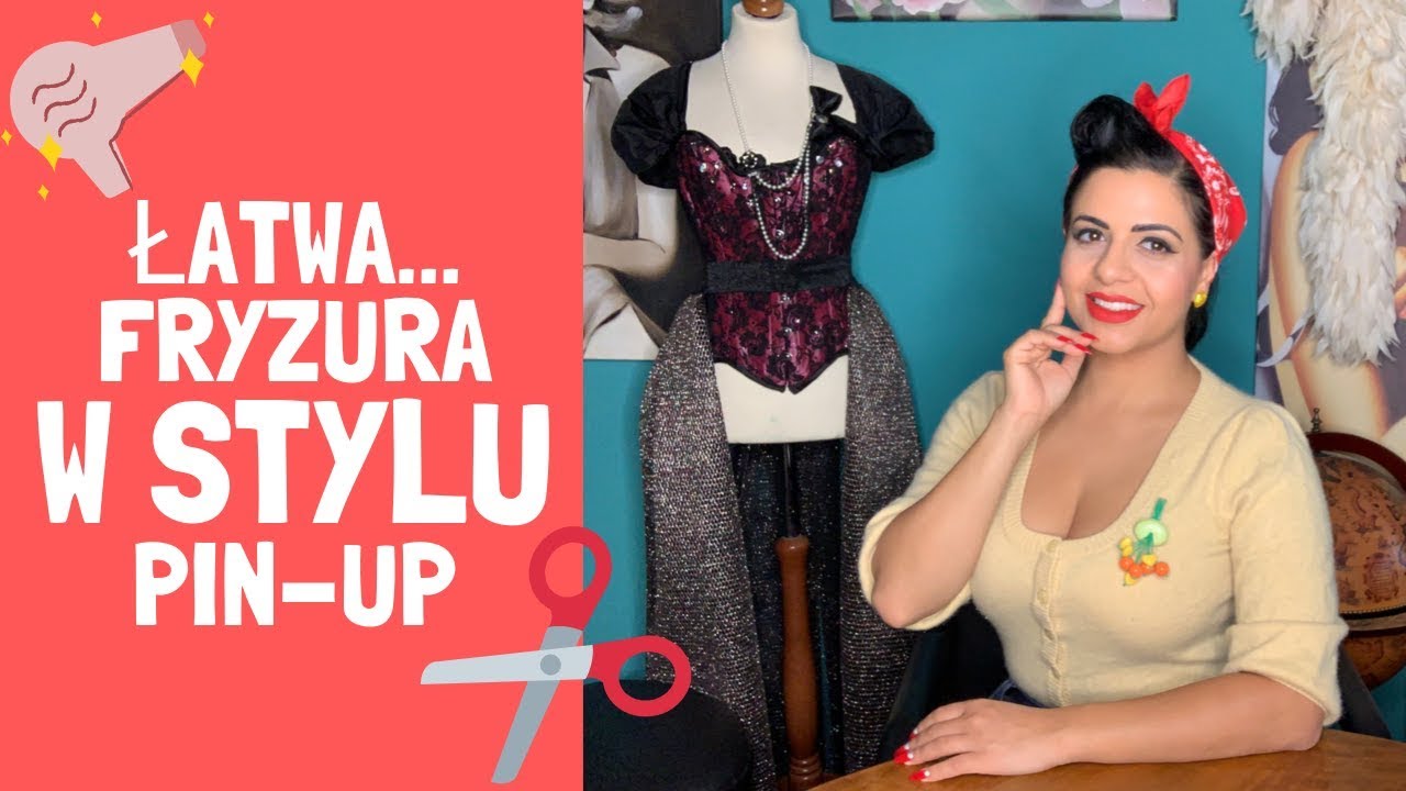 Łatwa Fryzura w Stylu Pin-Up - tutorial / Pin Up Candy
