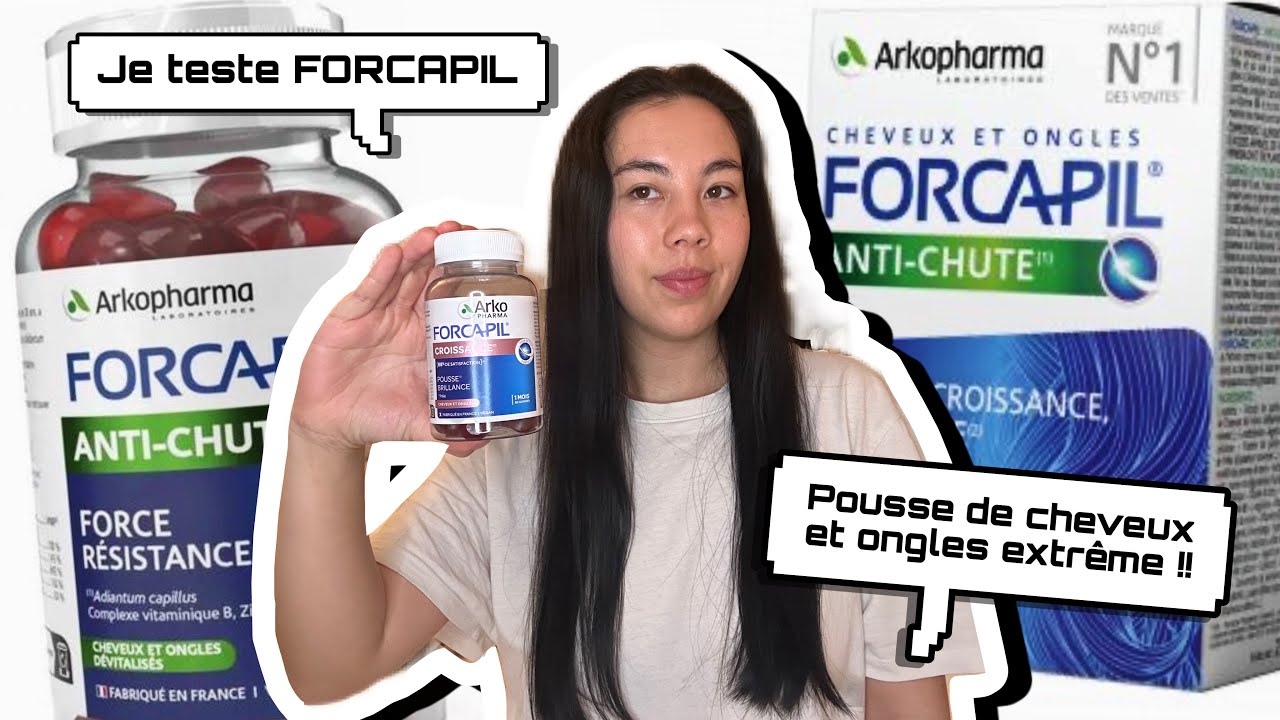 JE TESTE LES GUMMIES FORCAPIL POUR LA POUSSE DES CHEVEUX