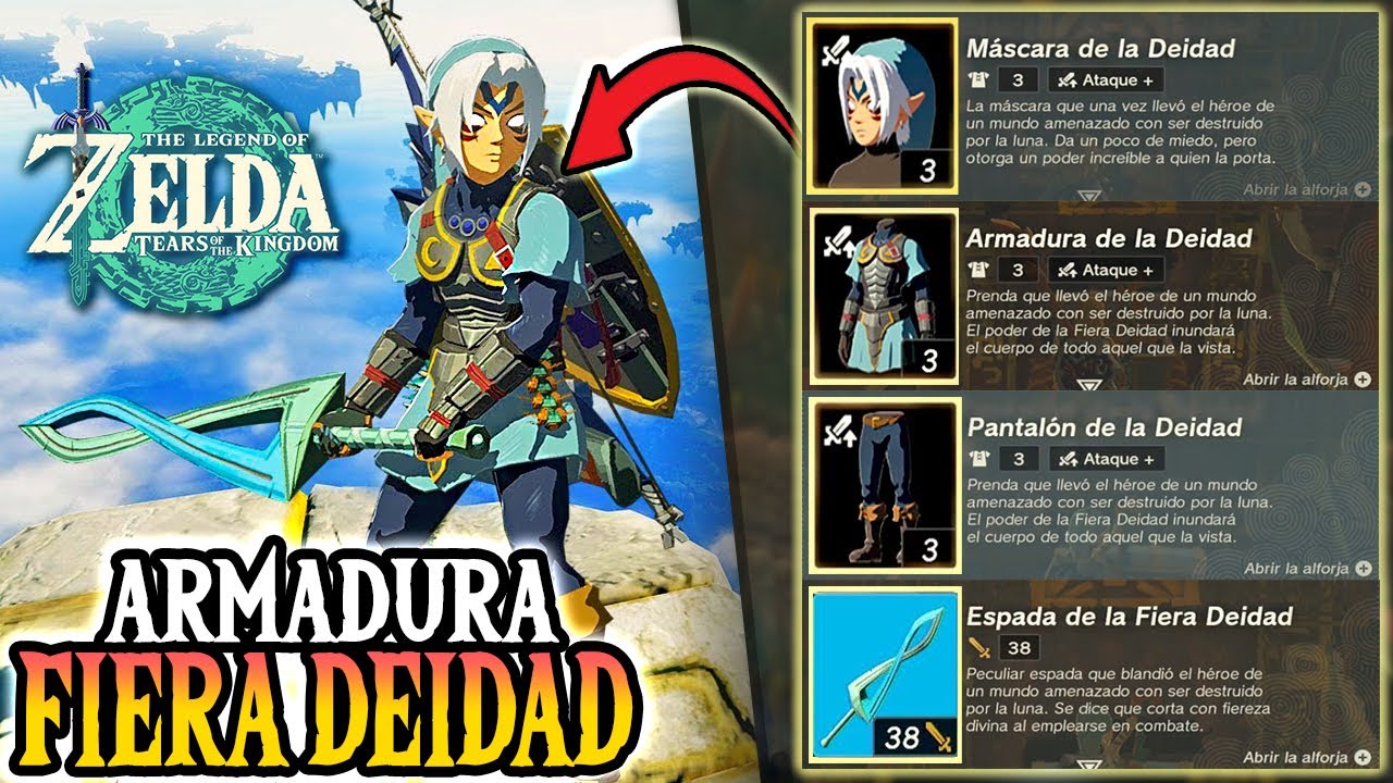Cómo Conseguir la ARMADURA de la FIERA DEIDAD y ESPADA *SIN AMIIBO* - Zelda: Tears of the Kingdom