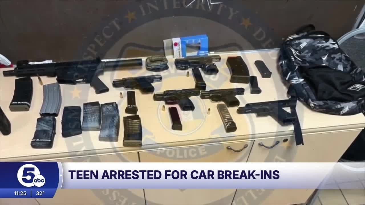 The person Cleveland police think broke into those vehicles during church services is 14