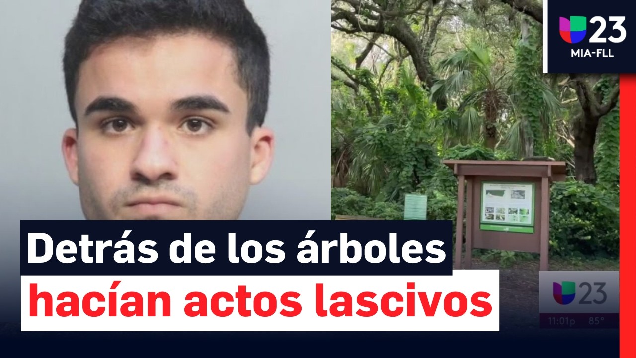 Arrestan a 9 sospechosos de cometer actos lascivos en parque de Miami