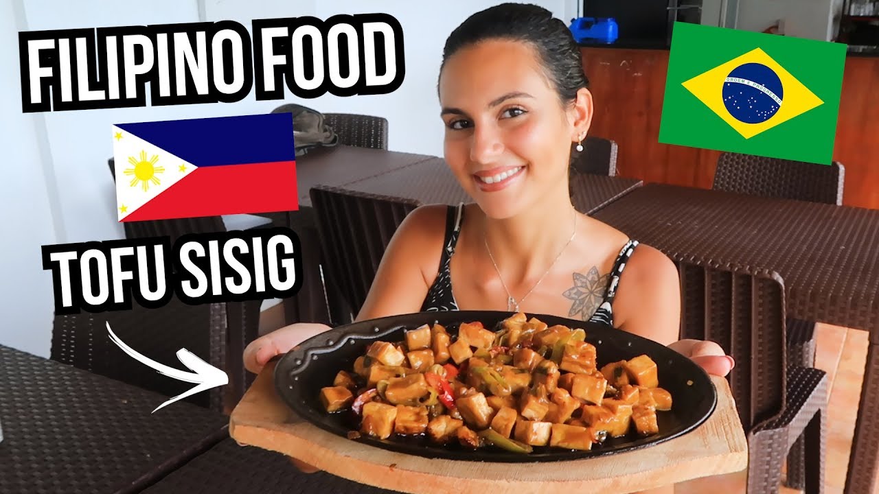 FOREIGNERS COOK FILIPINO FOOD 🇵🇭 TOFU SISIG (VEGETARIAN)