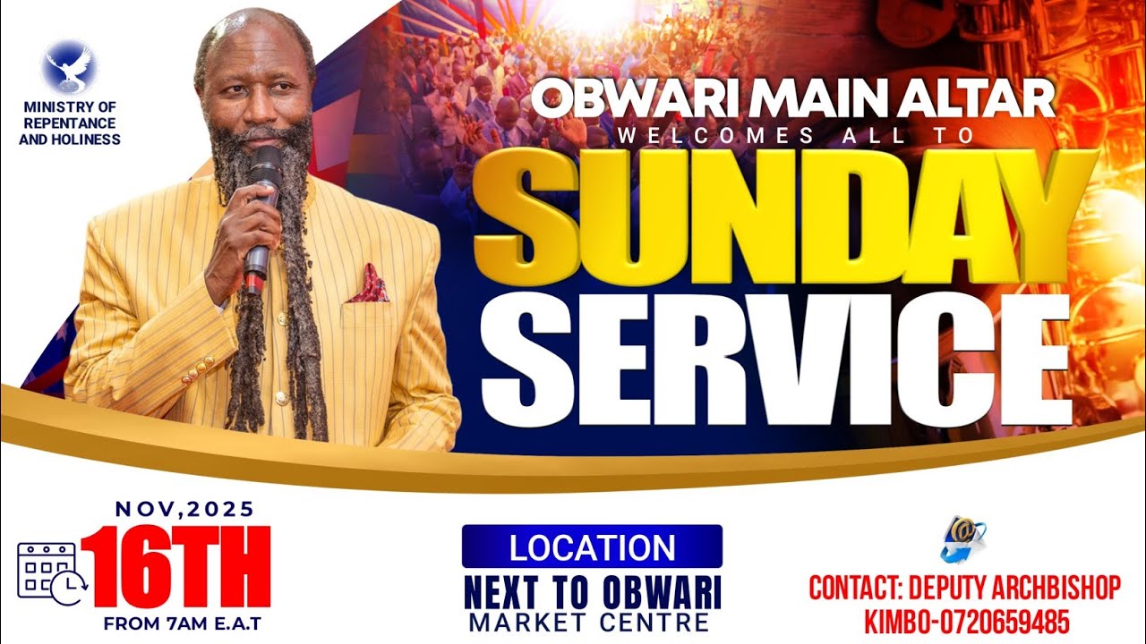OBWARI MAIN ALTAR SUNDAY SERVICE NOVEMBER 16TH, 2025
