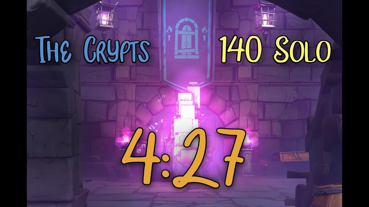 The Crypts 140 | Solo Dungeon Speedrun | 4:27