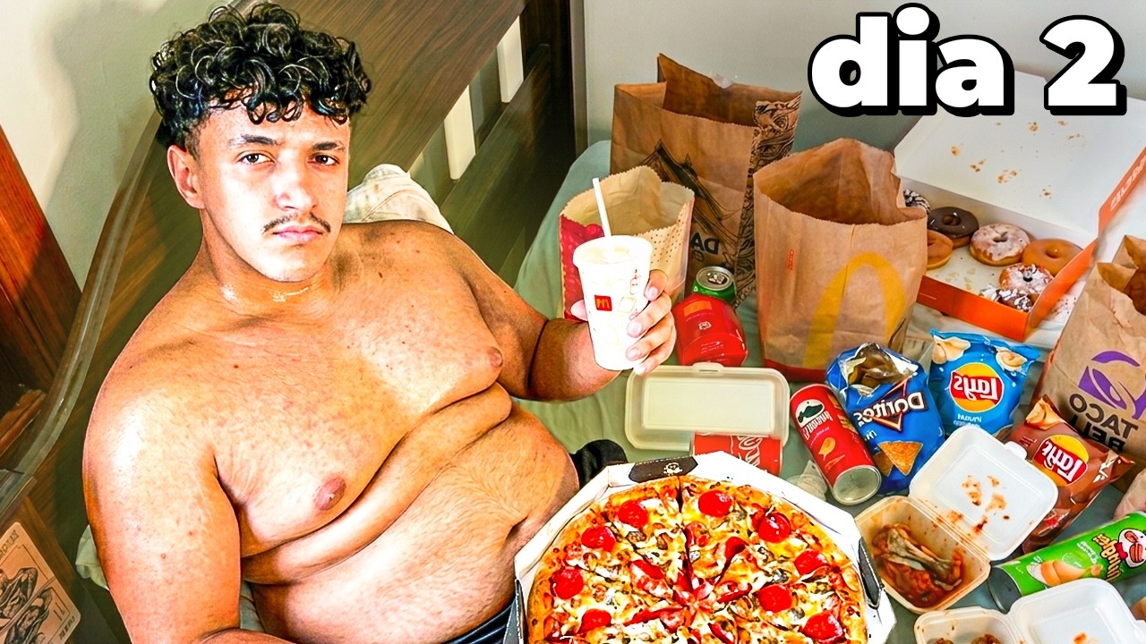 50 Horas Comendo s&oacute; FAST FOOD 🍔 Meu Corpo Mudou?
