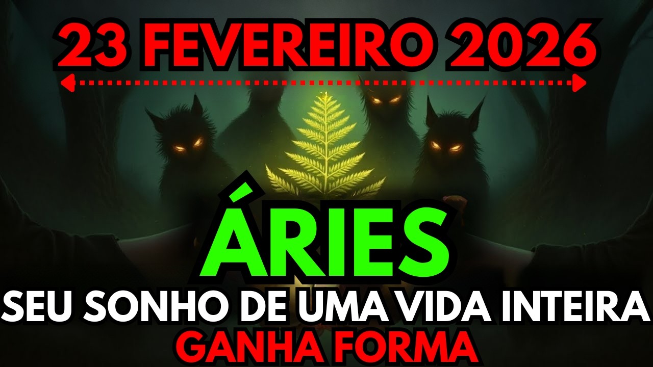 ♈ ÁRIES: SEU SONHO DE LONGA DATA FORMA QUANDO SATURNO ENCONTRA NETUNO — 23 A 24 FEVEREIRO 2026 ⚡🔥