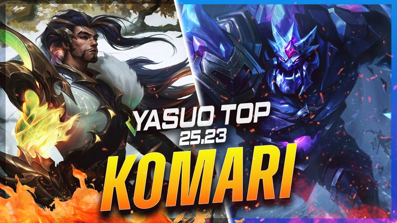 Komari - Yasuo vs Sion TOP Patch 25.23 - Grandmaster Yasuo Gameplay