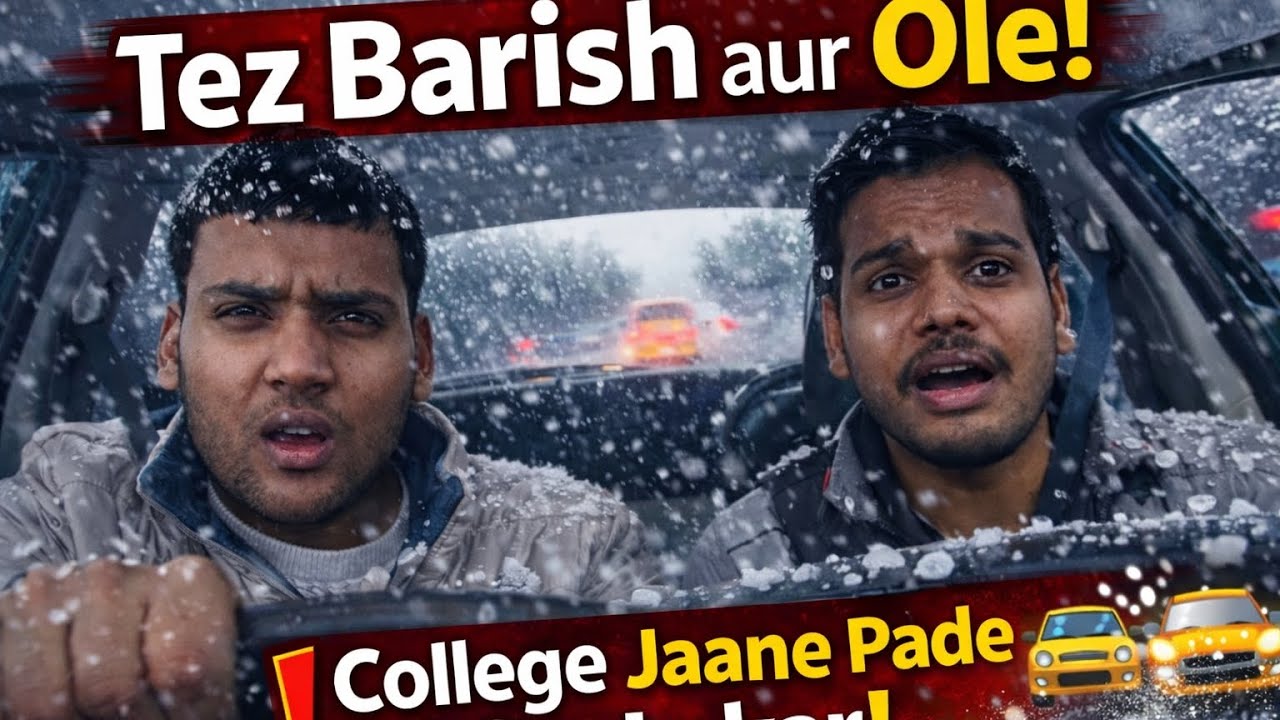 🔥 Toofani Barish aur Ole Mein College! 😨🚗 | Storm Drive