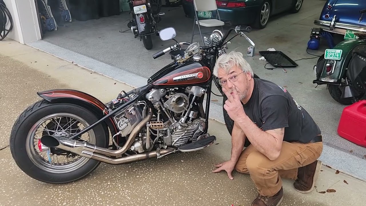 Amazing 80 Inch Stroker Harley Knucklehead Bobber