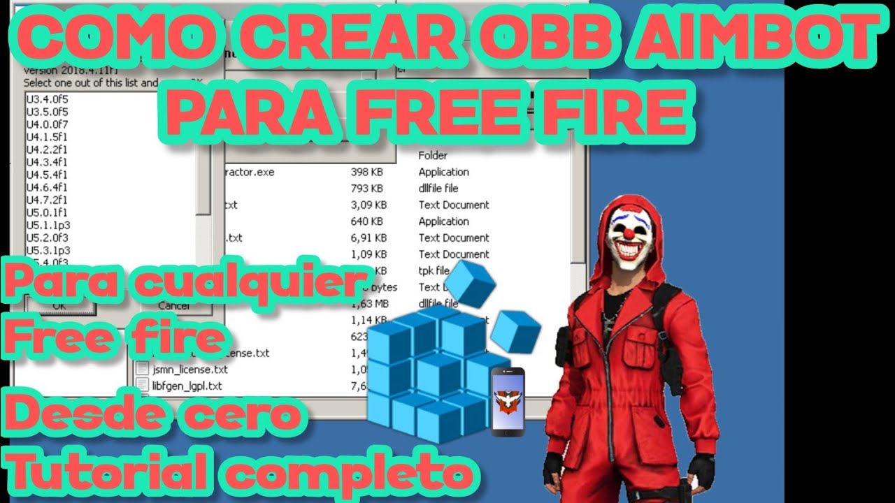 TUTORIAL COMPLETO DESDE CERO DE COMO CREAR OBB AIMBOT PARA FREE FIRE CUALQUIER PORCENTAJE MAX NORMAL