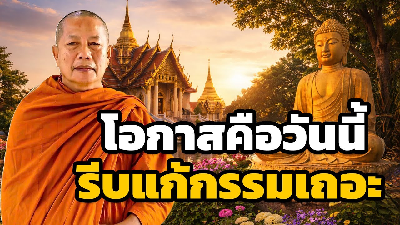 วันนี้คือโอกาสแก้กรรม อย่าปล่อยชีวิตไหลตามเดิม ธรรมะคลายทุกข์ พระมหาบุญช่วย ปัญญาวชิโร 7