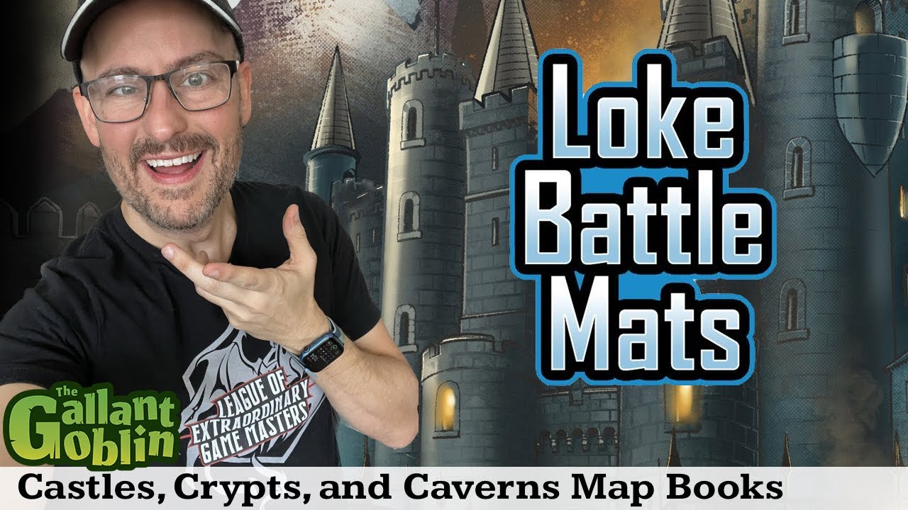 Modular Map Books - Castles, Crypts, & Caverns Books by Loke Battle Mats Review