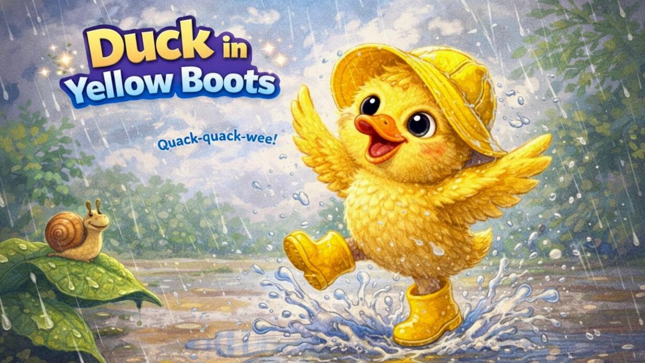 Duck in Yellow Boots 🦆🥾 | Nursery Rhymes & Kids Songs | Lil Big Stories