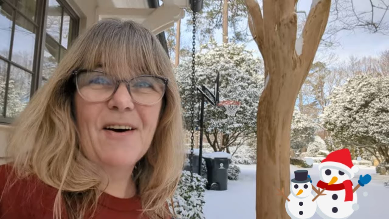 We Got Snow Ya'll! Beautiful Winter Day in Raleigh NC!