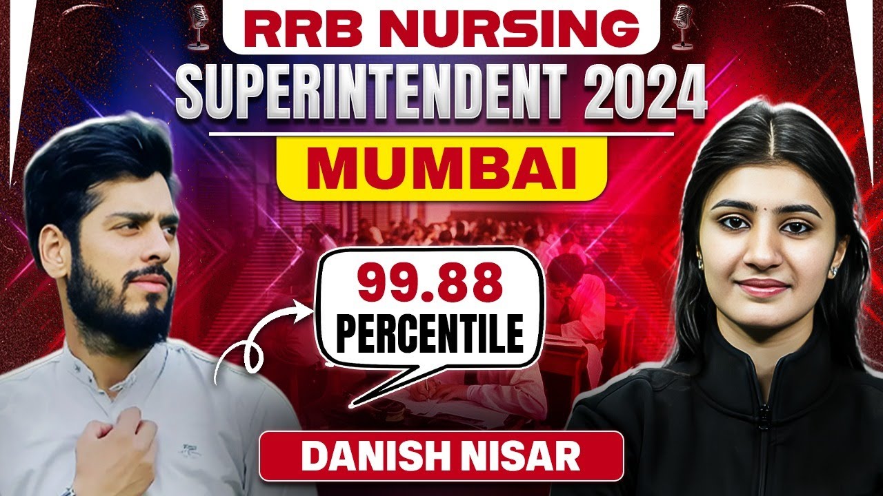 RRB Nursing Superintendent 2024 | Shortlisted Candidate Danish Nisar LIVE 🎤 | PW Nursing Wallah