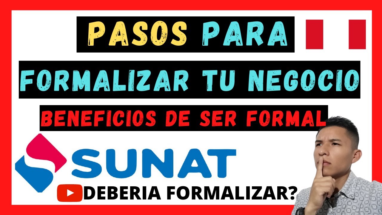 💥 COMO FORMALIZAR MI NEGOCIO 💰 COMO PERSONA NATURAL 🚀BENEFICIOS DE SER FORMAL ⭐️ SUNAT 2021 ⭐️