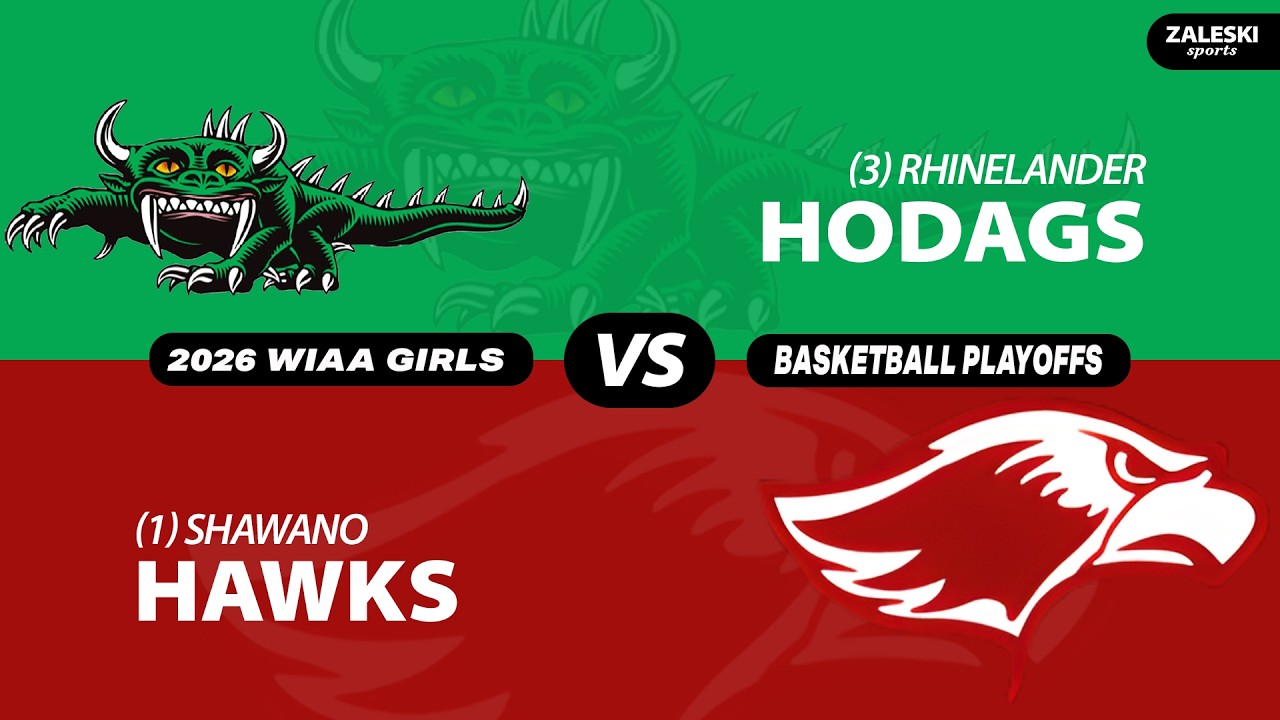 (3) Rhinelander vs (1) Shawano | 2026 WIAA Girls Basketball Sectional Semifinal