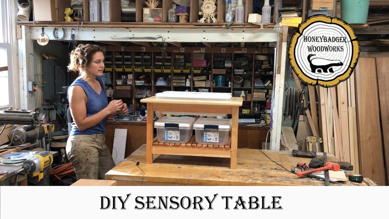 Woodworking Projects : Beginner Woodworking Projects & Tips // Sensory Table Part 1