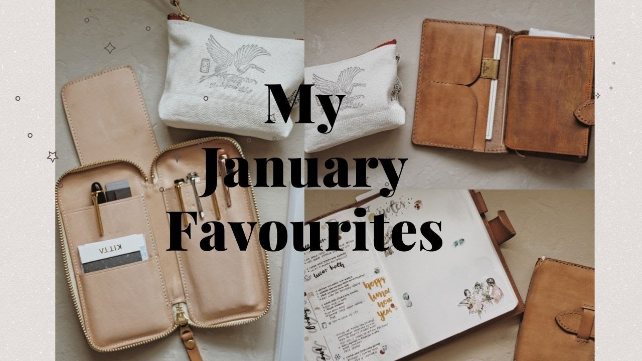 My January Favorite Stationeries| HandstitchedleatherT, The Stationery Selection, Muji, Baum Kuchen