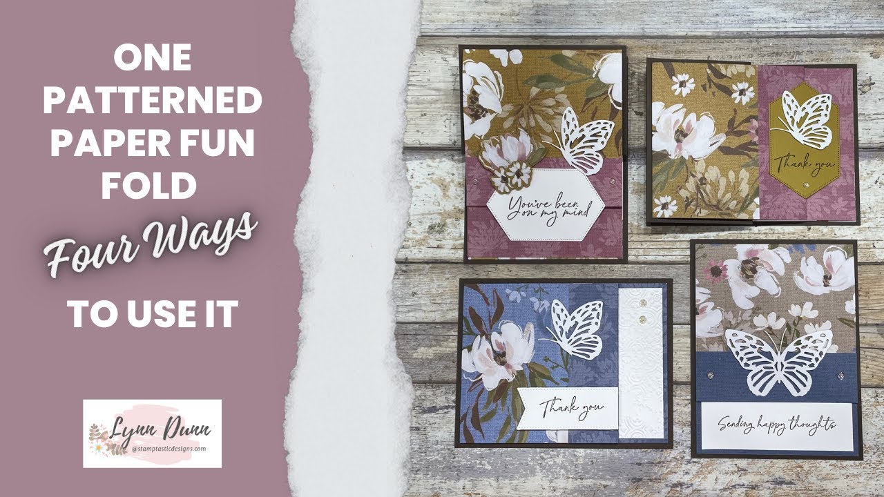4 Easy Fun Fold Cards to Make with Patterned Paper