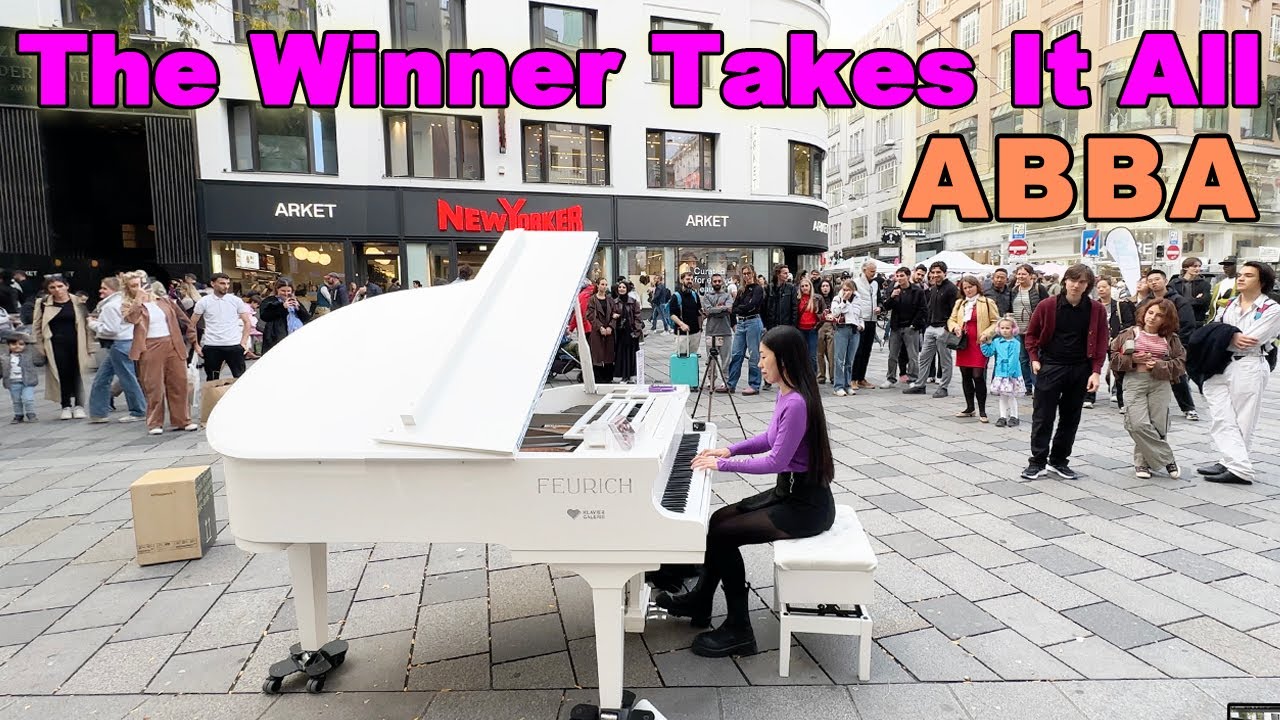 Emotional Public Piano Performance - ABBA The Winner Takes It All