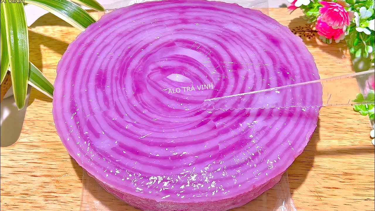 NGON XUẤT SẮC- Làm bánh truyền thống với lá cẩm nhanh gọn lẹ ít tốn công- Steamed layer cake