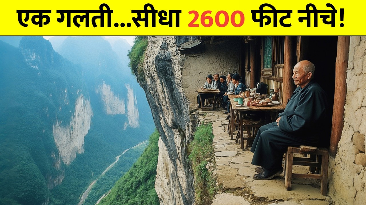 एक गलती... और सीधा 2600 फीट नीचे! 😱 China के इन पहाड़ों का सच जानकर रूह काँप जाएगी