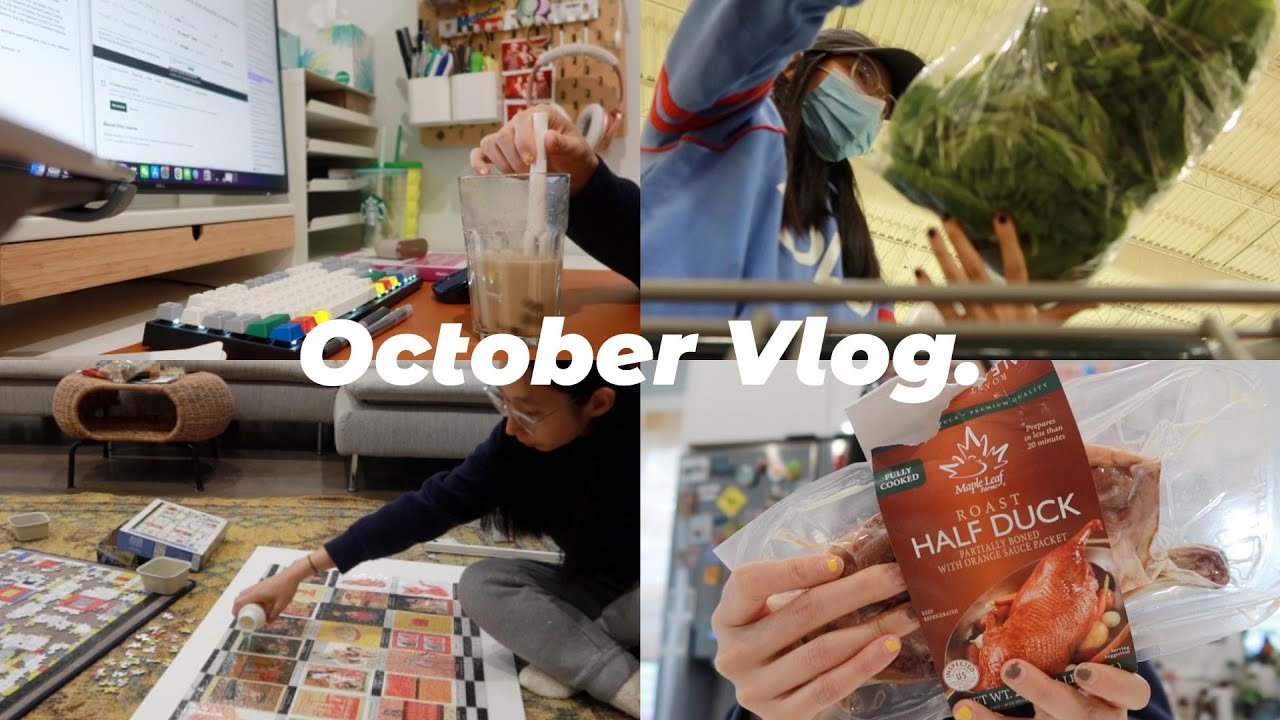 OCT VLOG✨C++晚自习/超级艺术感的拼图推荐/打火锅🍄