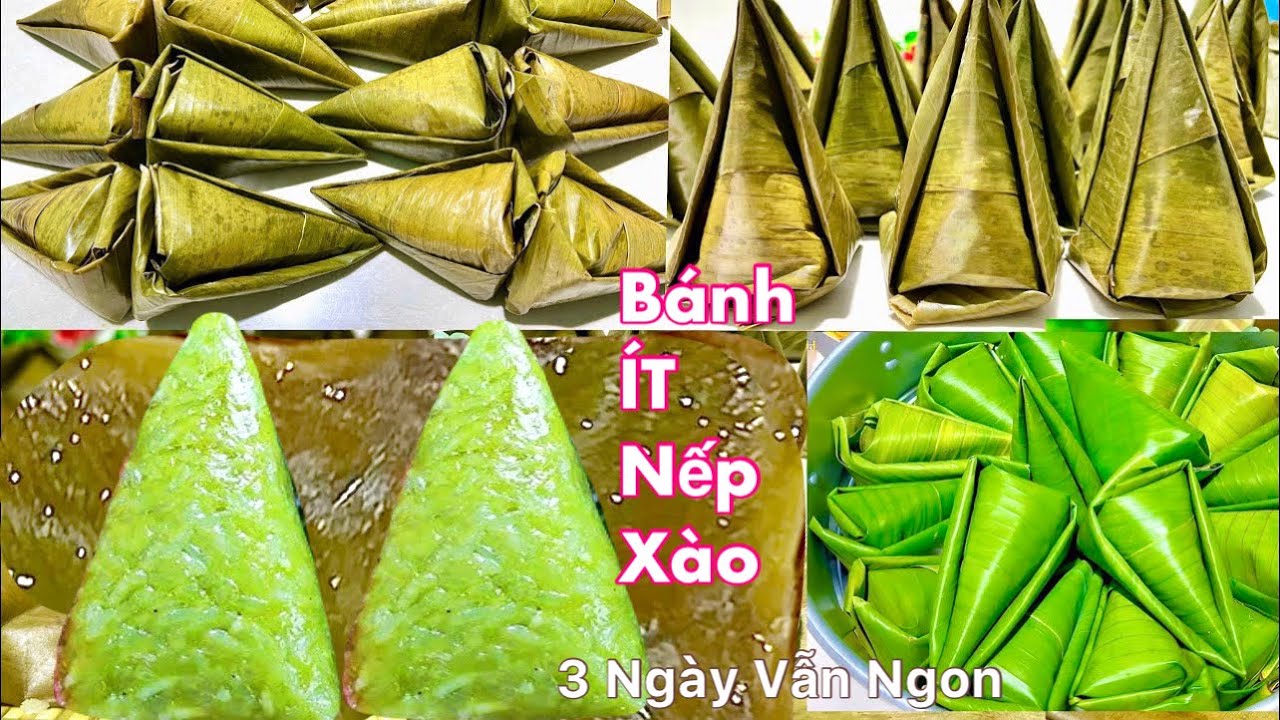 BÁNH ÍT NẾP XÀO Làm Kiểu Này Mềm Dẻo Thơm, Nhanh Mà Ngon- Pandan sticky rice cake