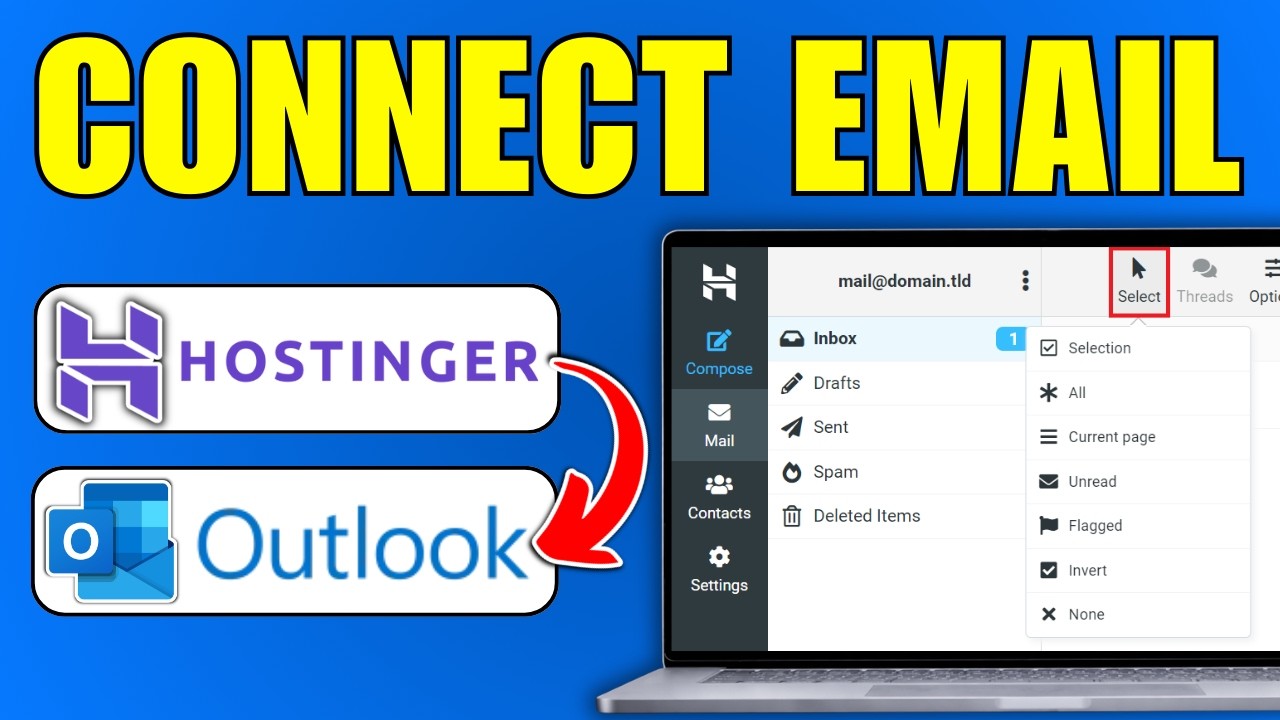 Как подключить корпоративную электронную почту Hostinger к Outlook (2026)
