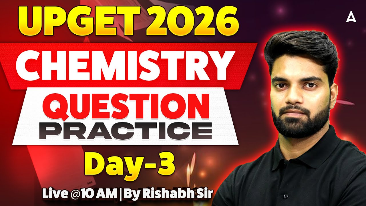 UP GET 2026 Chemistry | Question Practice Day-3 | UP GET 2026 PYQ MCQs | UP GET GNM Classes #UPGET