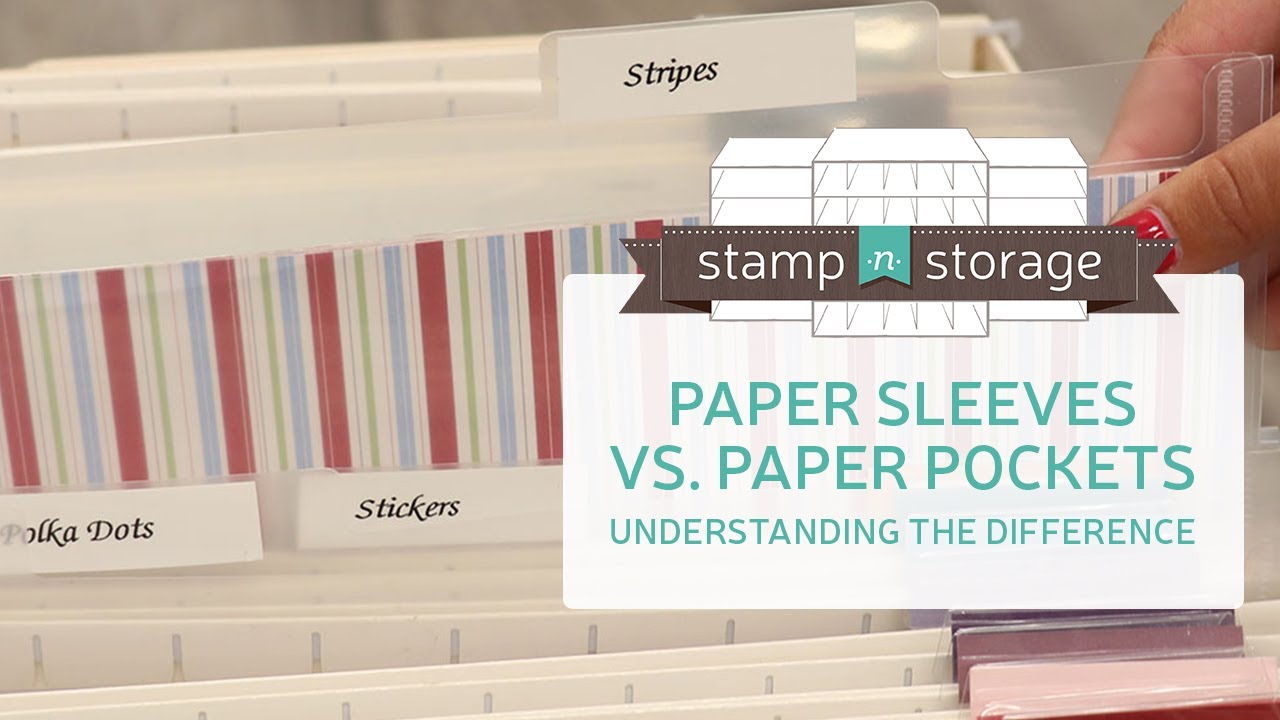 Paper Sleeves vs. Paper Pockets for Craft Storage