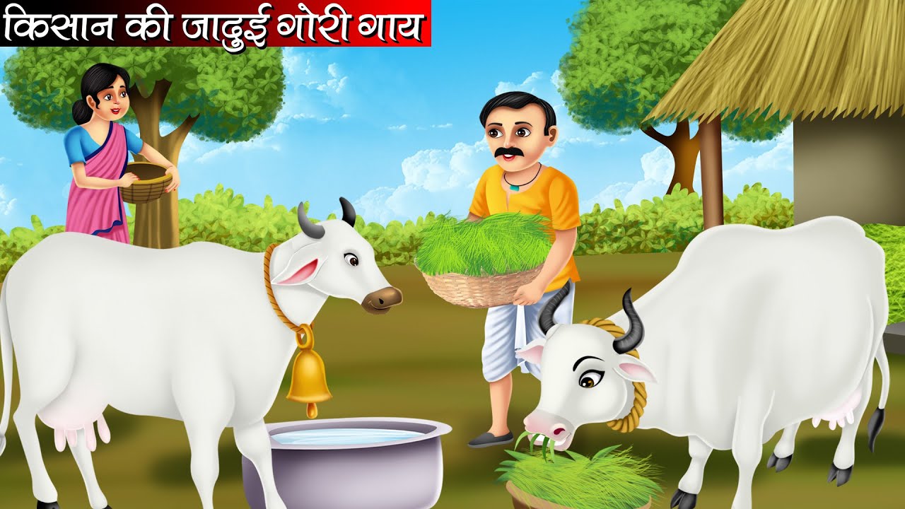 किसान की जादुई गोरी गाय | Kisan Ki Jadui Gori Gaay| Hindi kahaniya | Moral stories | kahaniya