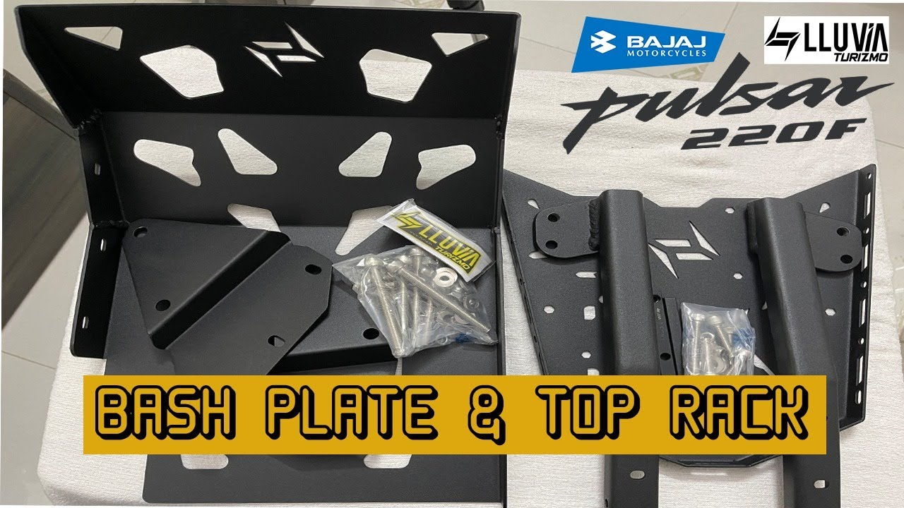 Pulasr 220 BASH PLATE & TOP RACK | Lluvia Industries | Adventure Kit | Bajaj