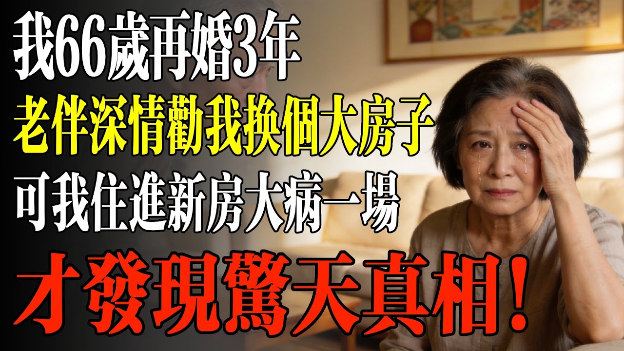 我66歲再婚3年，老伴深情勸我換個大房子，可我住進新房大病一場，才發現驚天真相！#幸福 #人生 #故事 #老年 #退休後 #情感 #人生感悟 #養生 #哲理 #老年生活
