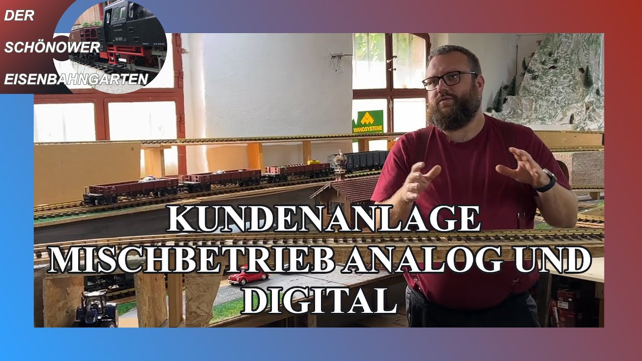 Spur G Kunden Modelleisenbahnanlage Mischbetrieb Analog und Digital
