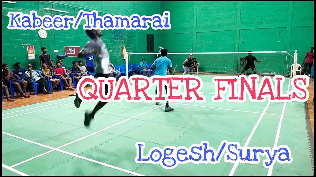 Kabeer/Thamarai (Cumbum) VS Logesh/Surya(Thanjavur) ||Phonix Badminton Tournament Quarter Final||