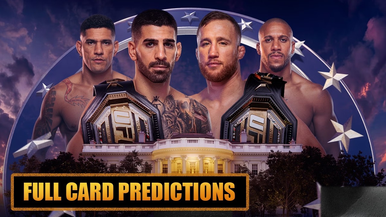 UFC Freedom 250 Full Card Predictions Ilia Topuria vs Justin Gaethje