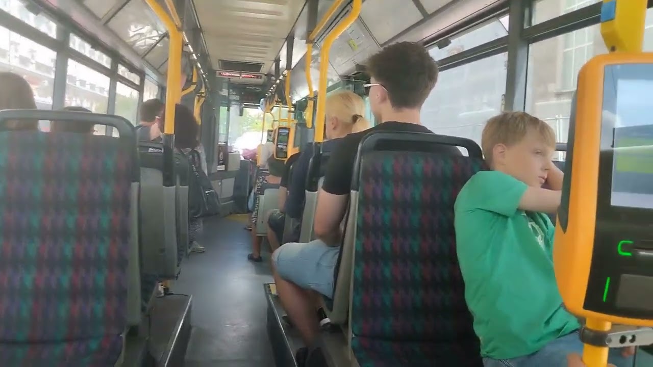 Jízda autobusem Irisbus Citybus 12m 2071.30 Ev.č.168 na lince 12 (Voith Kickdown)