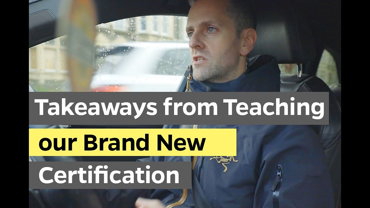 [Vlog] 3 Takeaways from Teaching our Brand New Certification