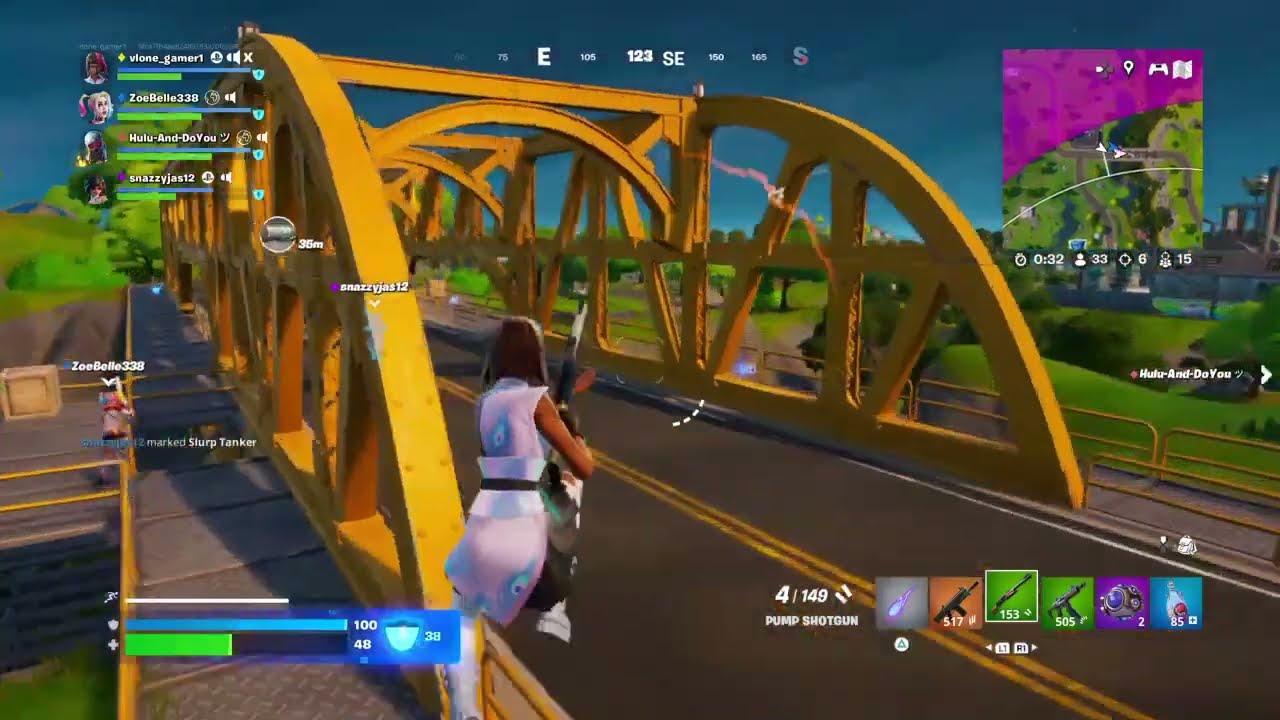 Fortnite reload gameplay with 12 kills and with (Brutus mythic minigun) 😴