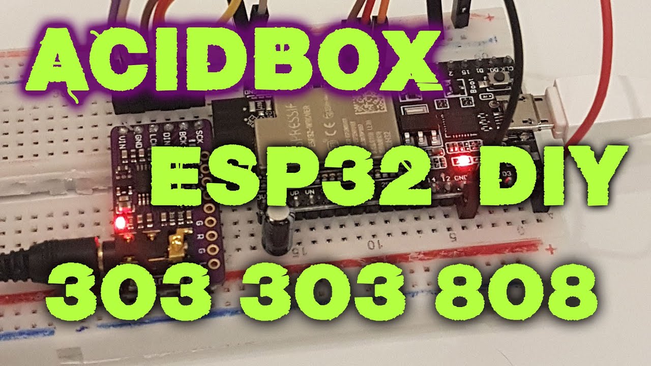 ESP32 synth: 2 x TB303 synths + TR808 drum machine. Source code provided