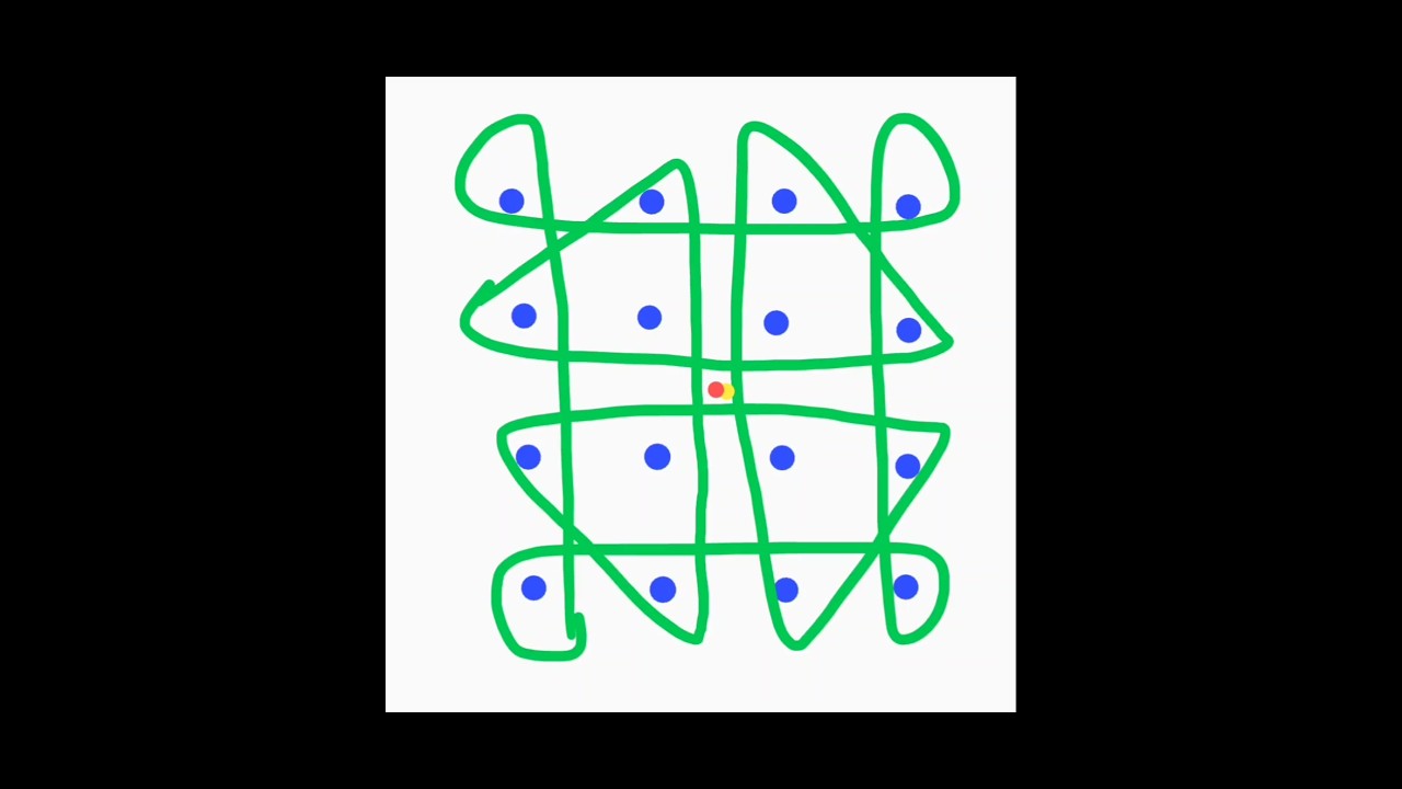 4 x 4 dots.. Simple Sikku Kolam tor beginners👌👍