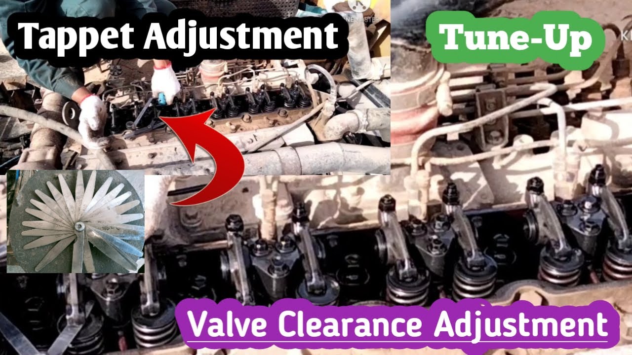 Tappet Adjustment 6 Cylinder ! Valve Clearance Adjustment ! Tune Up  Engine Model (WD615.46)🔥