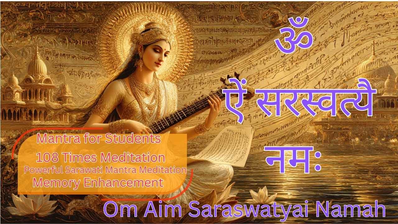 Om Aim Saraswatyai Namah -  | Saraswati Mantra for Artists & Creativity