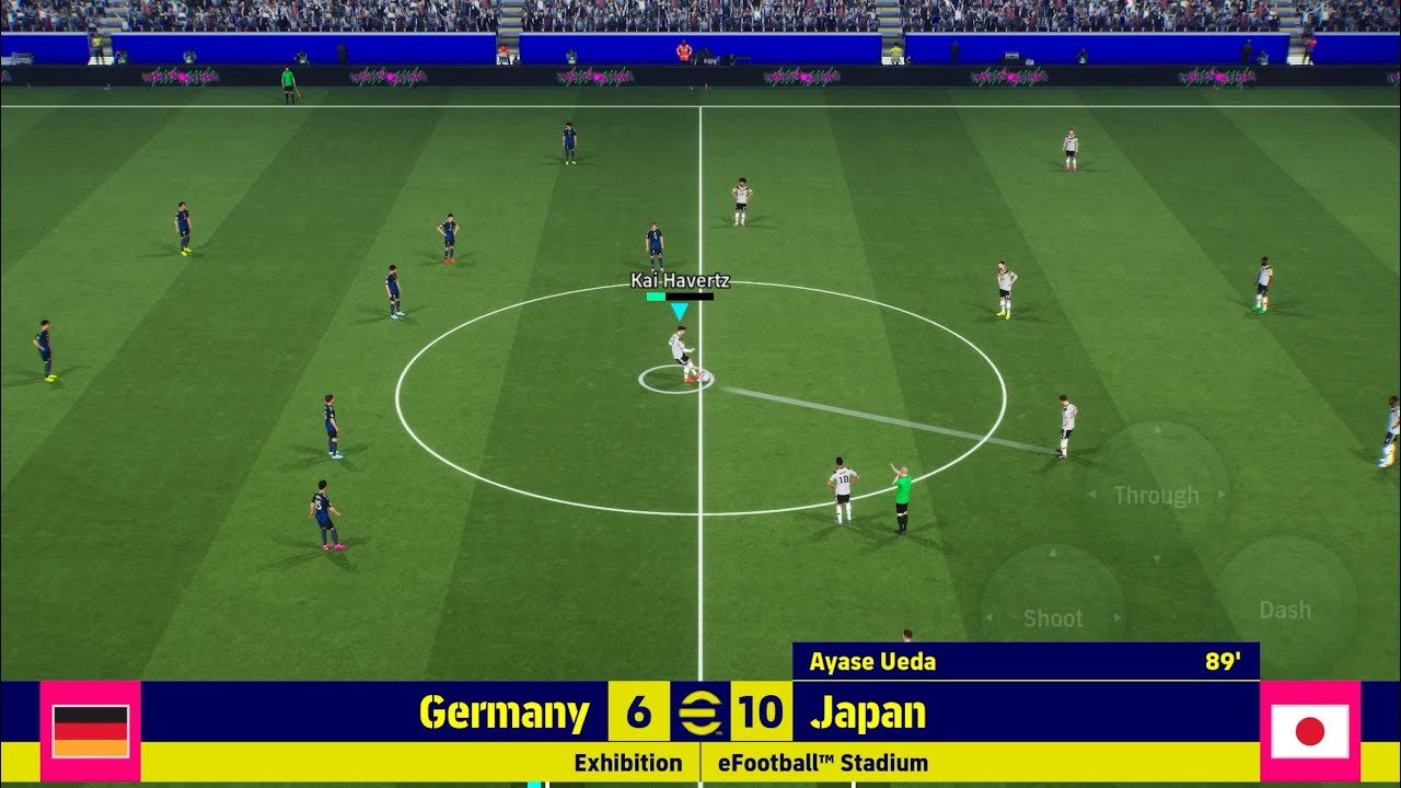 GERMANY 🇩🇪 6 VS 10 🇯🇵 JAPAN , FRIENDLY MATCH @fifa #efootball 