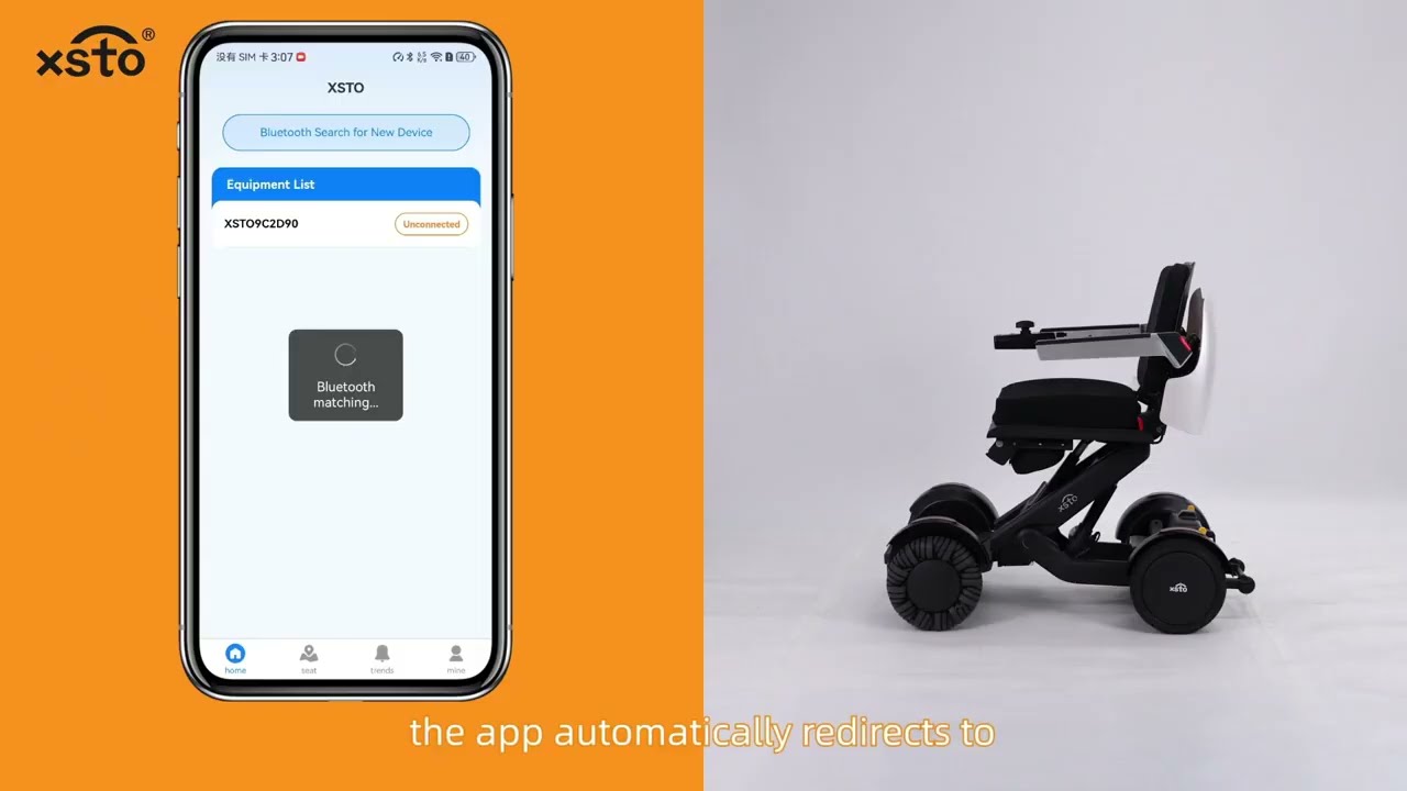 XSTO M4 Power Wheelchair | Using the Mobile App