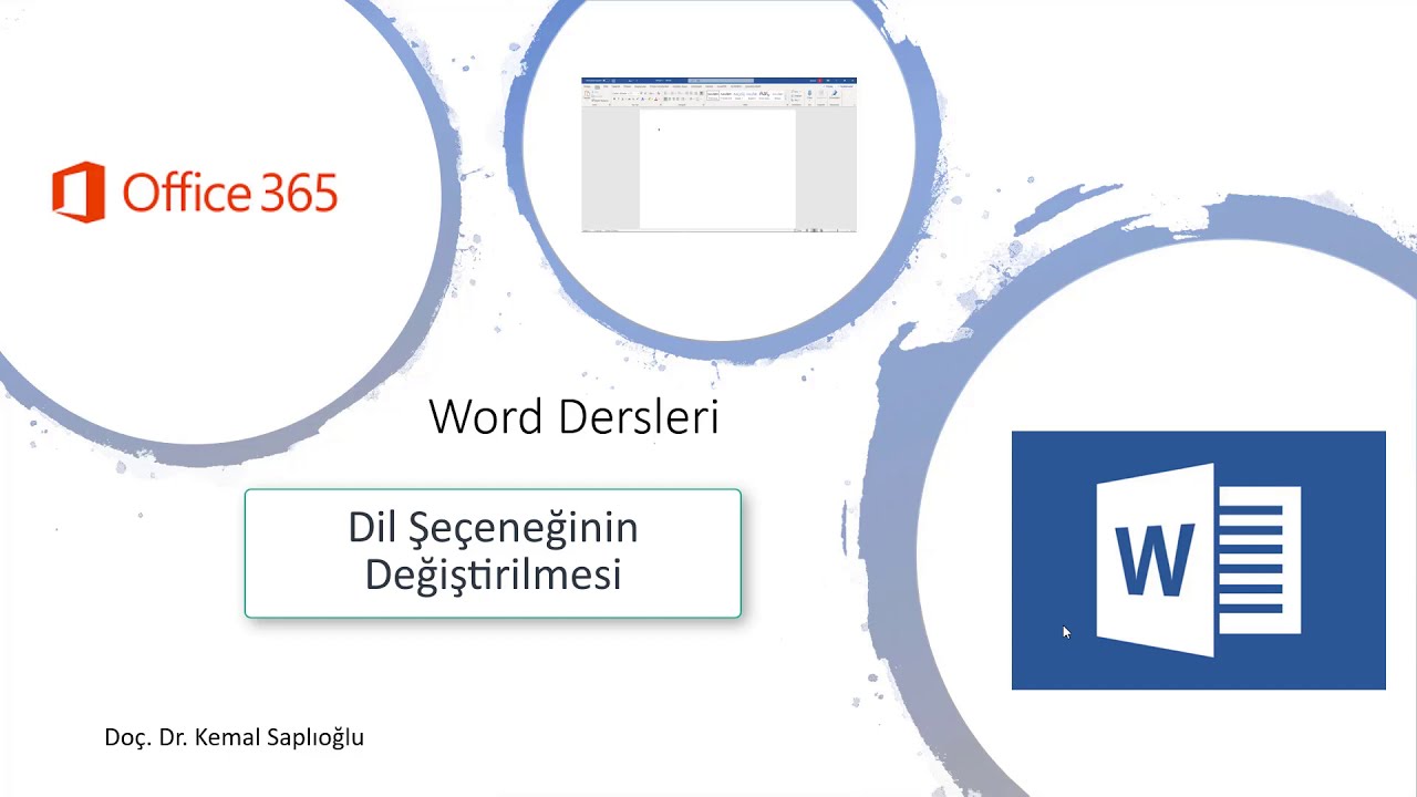 Word Kullanımı 2 (Dil Seçeneklerinin Değiştirilmesi)
